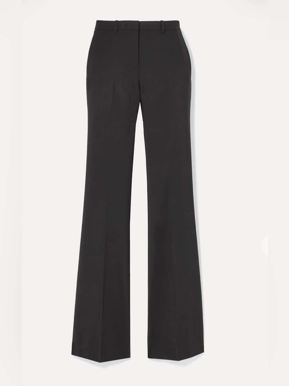Theory Demitria 4 Traceable Wool Flare Pants Black Size 12 Tailored Work Pants